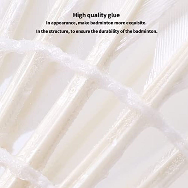 Duck Feather Badminton Shuttlecocks with Great Stability and Durability with Speed 77 Badminton Birdies for Outdoor and Indoor Shuttlecock Feather