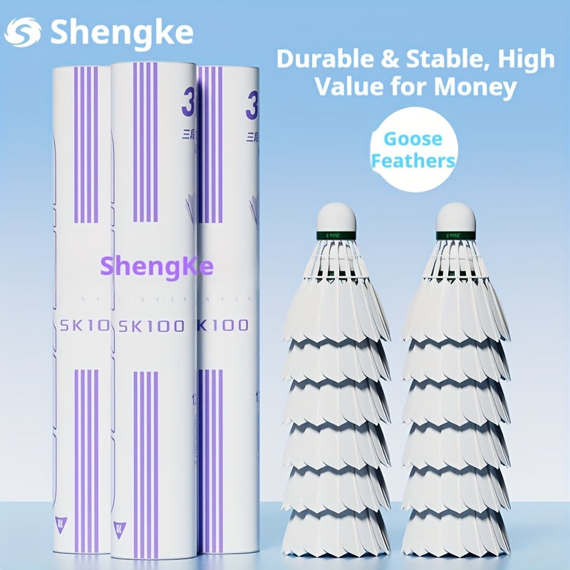 Three-stage Feather Ball - Functional Material Feather Bracket That Rapidly Absorbs Impact Force. Longer Durability, Original Short Feathers, Natural Style, No Drilling Required, Tightly Secured and Less Prone to Shedding. All-weather Indoor\u002Foutdoor