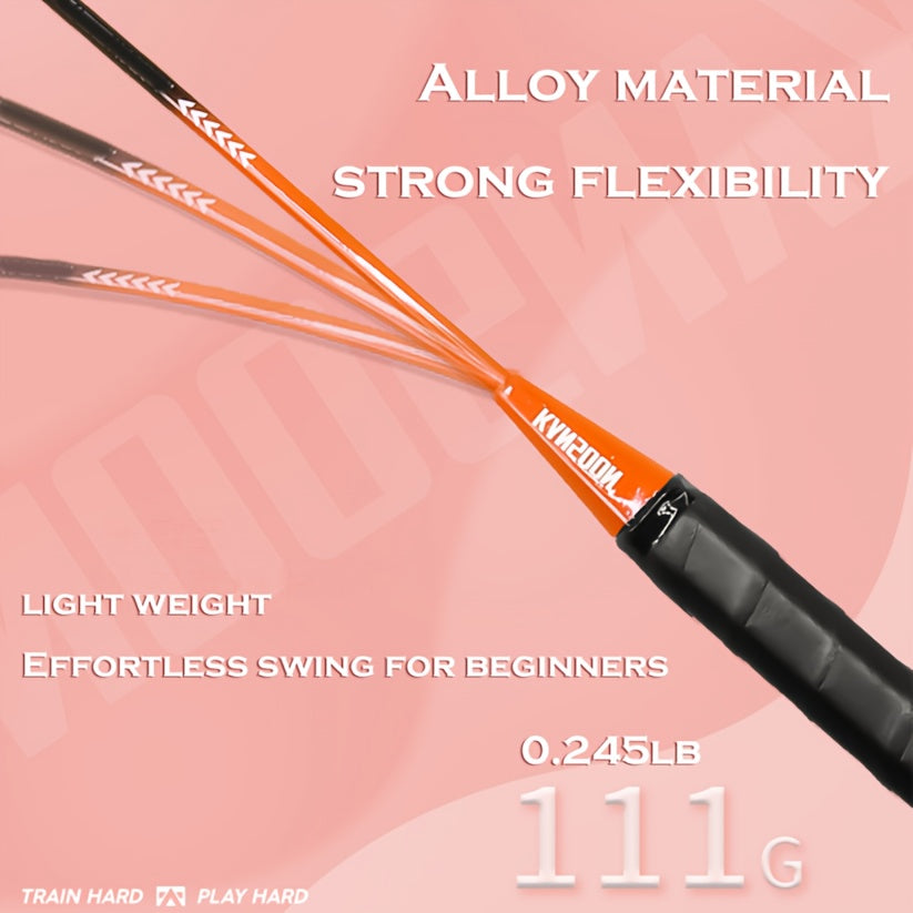 Badminton Racket Set; With 2 Badminton Rackets And 3 Badmintons 1 Racket Bag; For Beginner