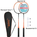 Badminton Racket Set; With 2 Badminton Rackets And 3 Badmintons 1 Racket Bag; For Beginner