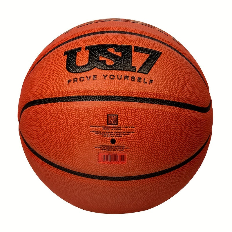 Moisture-Wicking Basketball Proselect US17 - Moisture-Wicking, Non-Slip, Wear-Resistant Basketball - Standard Size 7 for Adults