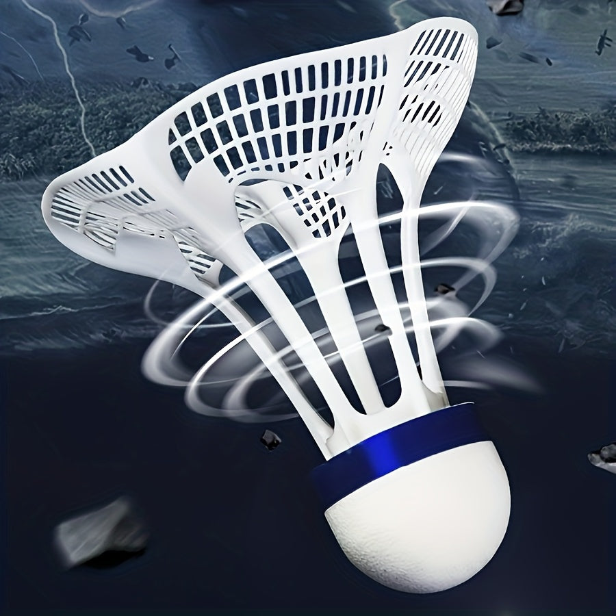 8pcs Wind-Resistant Badminton Shuttlecocks Made of Nylon Material, Designed to Withstand Wind And Impact, Suitable for Outdoor Badminton Practice And Sports