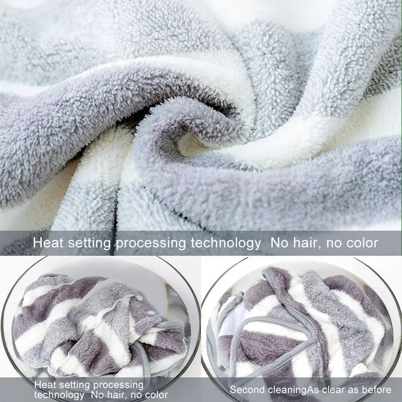 pet bath accessory Two-color dog bathrobe towels in sizes S, M, and L, super absorbent pet bathrobes suitable for small, medium, and large dogs, quick-drying, adjustable design, perfect for pet dogs.