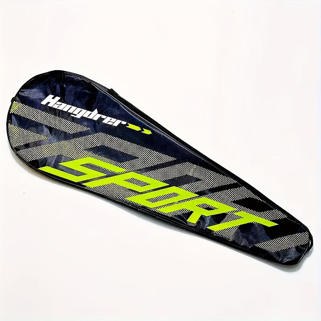 A Set (2 Rackets + 3 Nylon Shuttlecocks + 1 Storage Bag) 205 Black And Golden Detachable Badminton Rackets, Lightweight And Durable, with Nylon Mesh And Iron, Includes Two Rackets