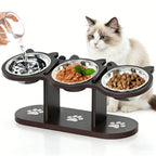 Multi-Layer Elevated Cat Feeder with Pet Food and Water Bowls, Includes 3 Stands, Easy-to-Assemble and Portable Design, Ideal for Multiple Cats tiktokshopspringglowup SummerVibes petlovers