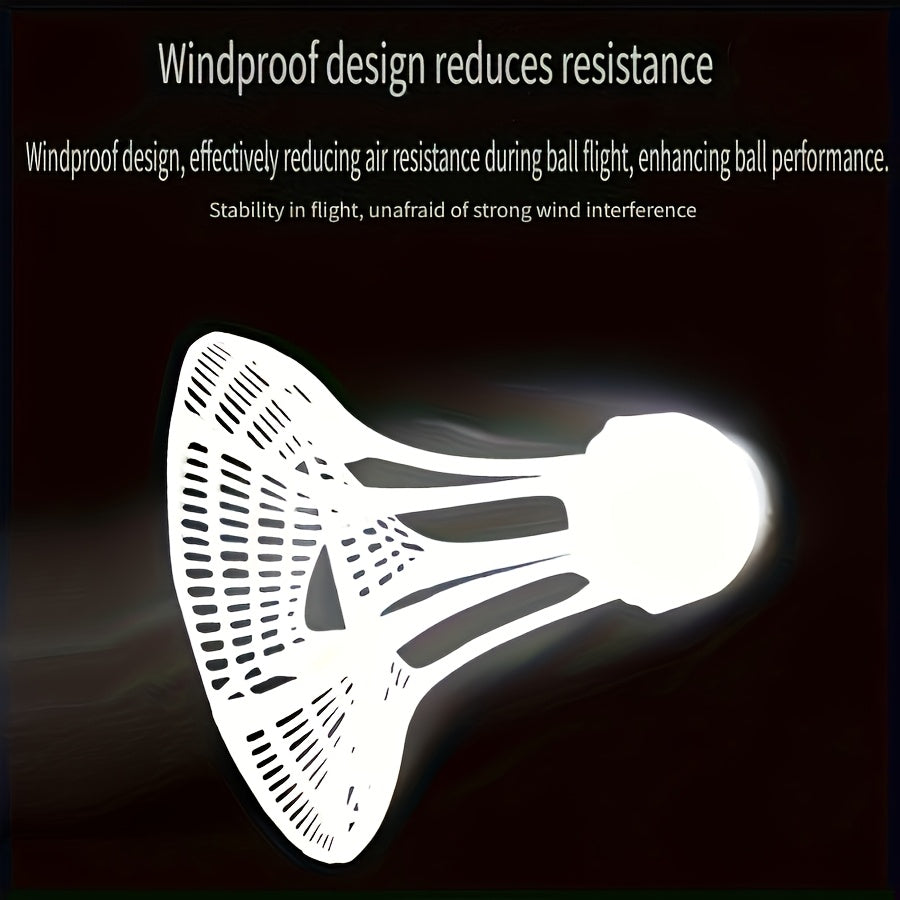 8pcs Wind-Resistant Badminton Shuttlecocks Made of Nylon Material, Designed to Withstand Wind And Impact, Suitable for Outdoor Badminton Practice And Sports