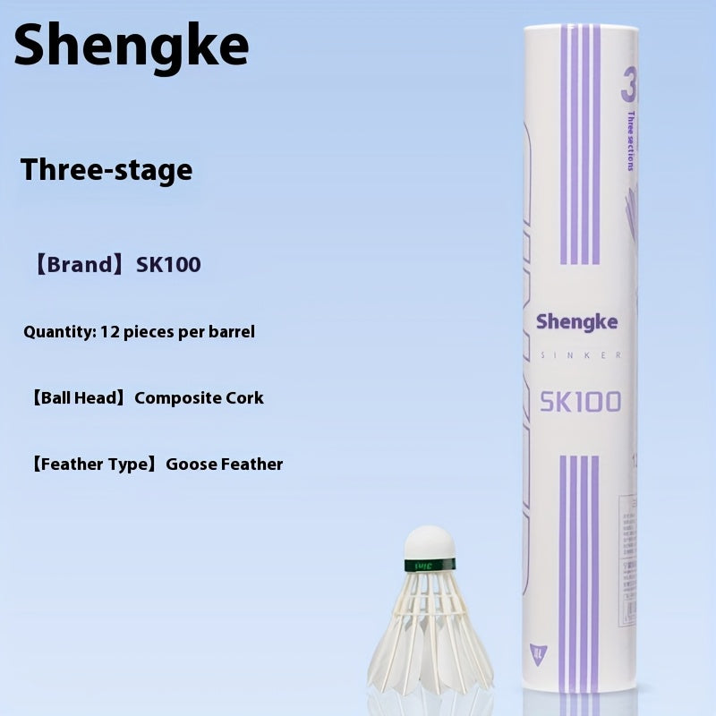 Three-stage Feather Ball - Functional Material Feather Bracket That Rapidly Absorbs Impact Force. Longer Durability, Original Short Feathers, Natural Style, No Drilling Required, Tightly Secured and Less Prone to Shedding. All-weather Indoor\u002Foutdoor