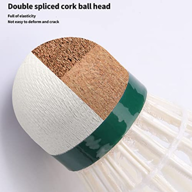 Duck Feather Badminton Shuttlecocks with Great Stability and Durability with Speed 77 Badminton Birdies for Outdoor and Indoor Shuttlecock Feather