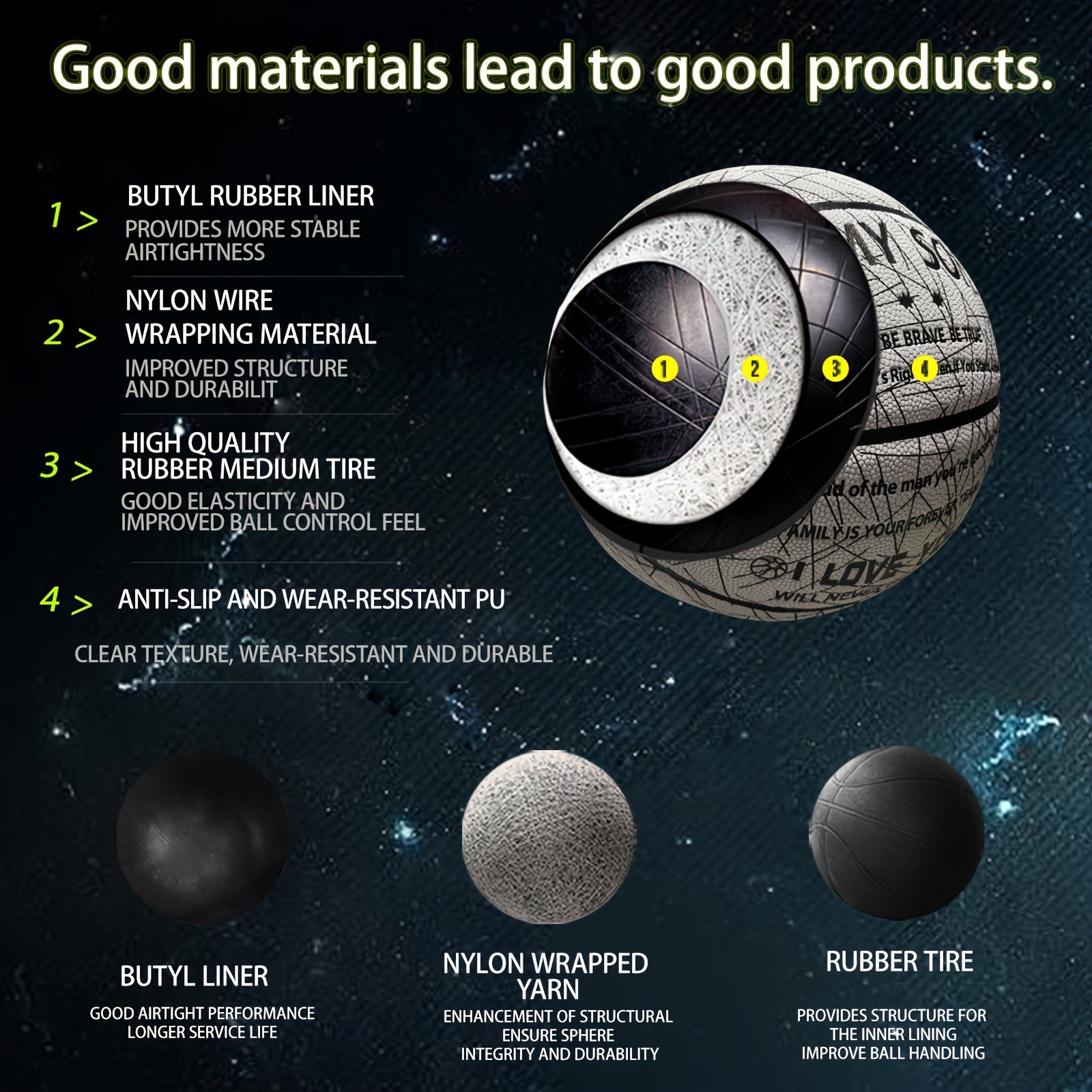 Glow in the Dark Holographic Basketball Suitable for Christmas Birthday Gifts for - Size 7 with Air Pump & Luxury Gift Box, Holographic Reflects Technology for Night Play, Sports for Son' Present