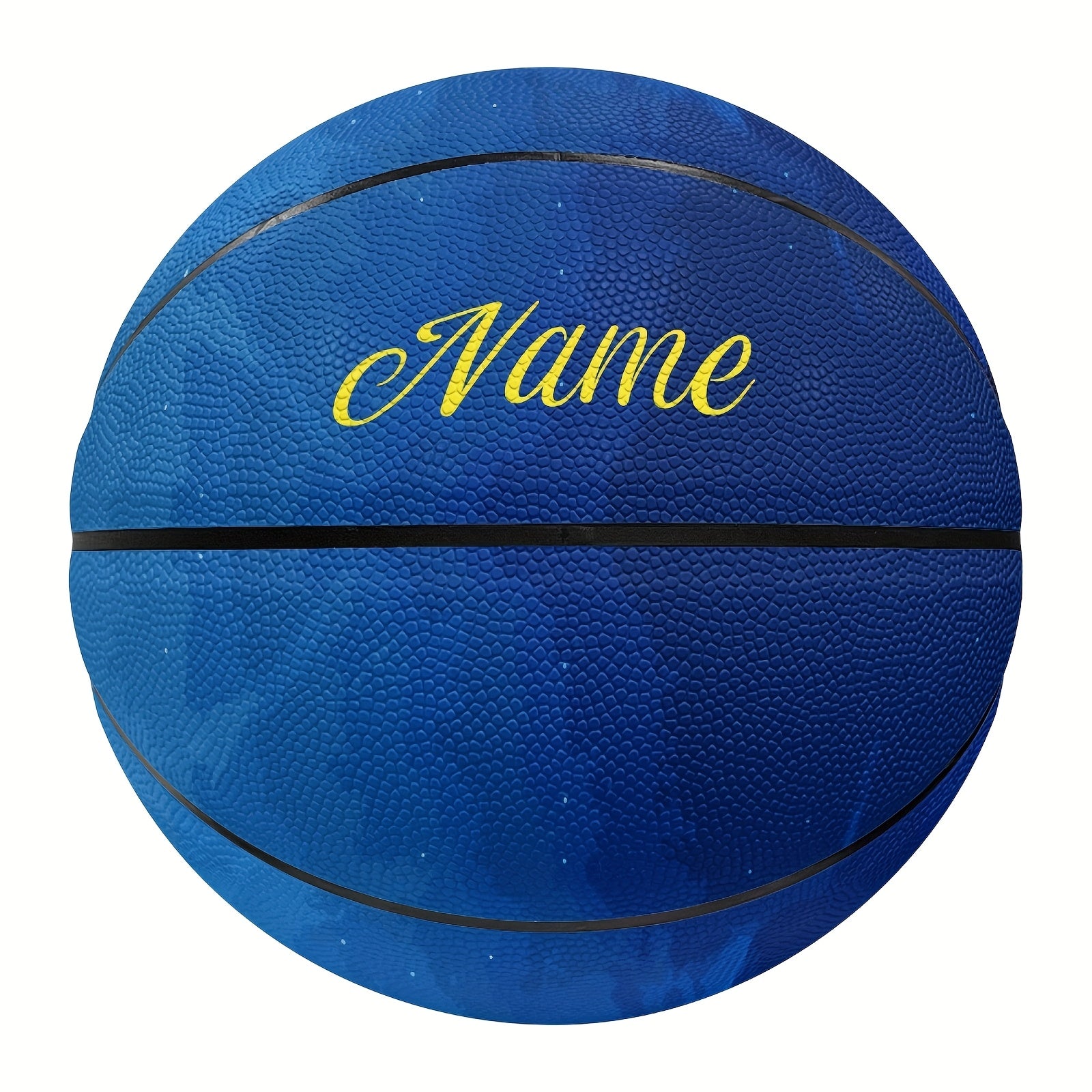 1 Personalized Blue Starry Space Design Basketball - Custom Text, Size 5 or 7, PU Material - Ideal for Valentine's Day, Women's Day, Mother's Day, Independence Day, Easter, Thanksgiving, Christmas, Halloween Gifts, Basketball Decorations