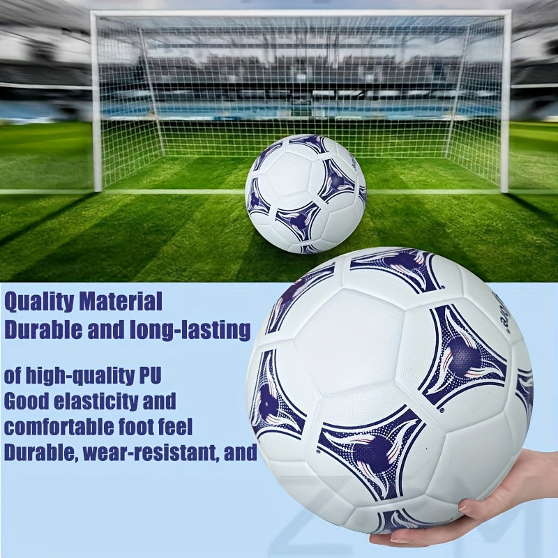 Classic Style No.5 Blue Seamless Hot Bonding Process Adult Competition Training Ball High Elasticity Explosion Proof Wear Resistant
