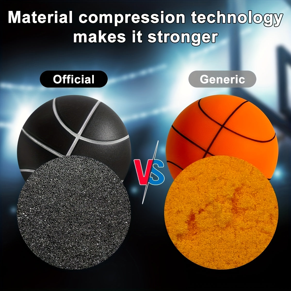 Quiet Basketball for Outdoor Use • Made of Sturdy PU Material • Ideal for Training, Shooting, and Passing • Excellent Gift for Athletes, Fitness Tools, Basketball Training Equipment