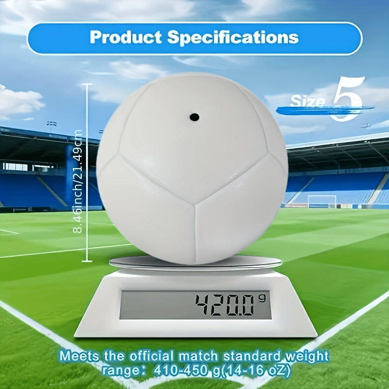 Custom LOGO Text Football Adult Training Competition Professional 5 Football High-Quality Faux Leather Non-Slip Wear-Resistant High-Elastic Indoor And Outdoor General Football Soft Does Not Hurt The Foot