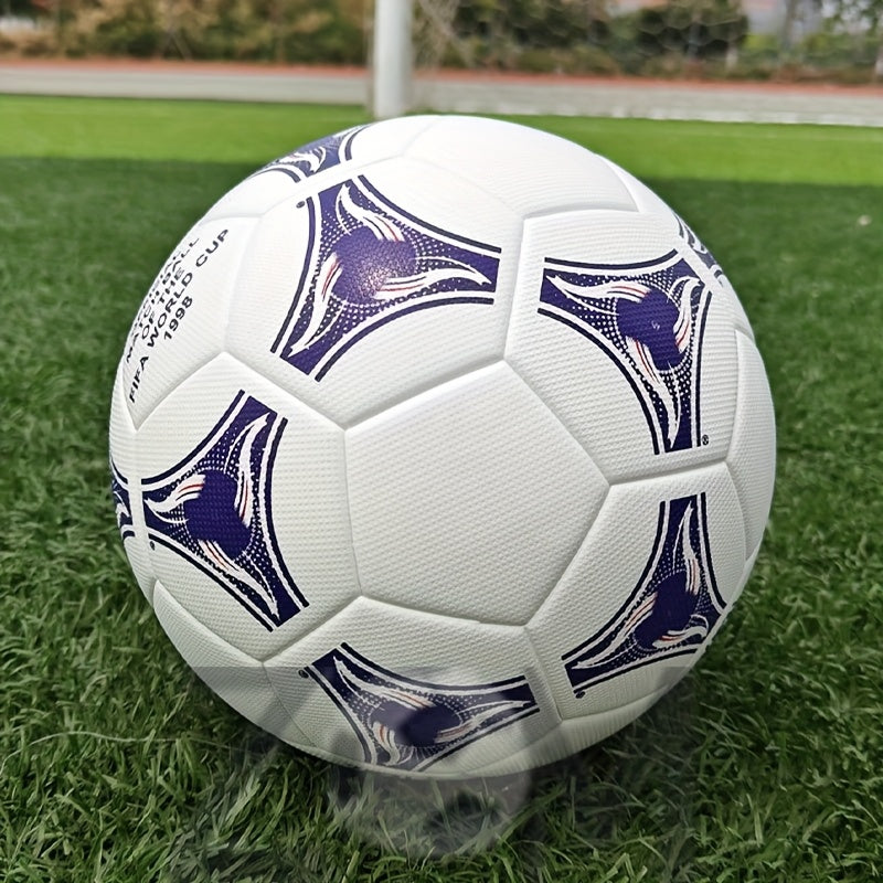 Classic Style No.5 Blue Seamless Hot Bonding Process Adult Competition Training Ball High Elasticity Explosion Proof Wear Resistant