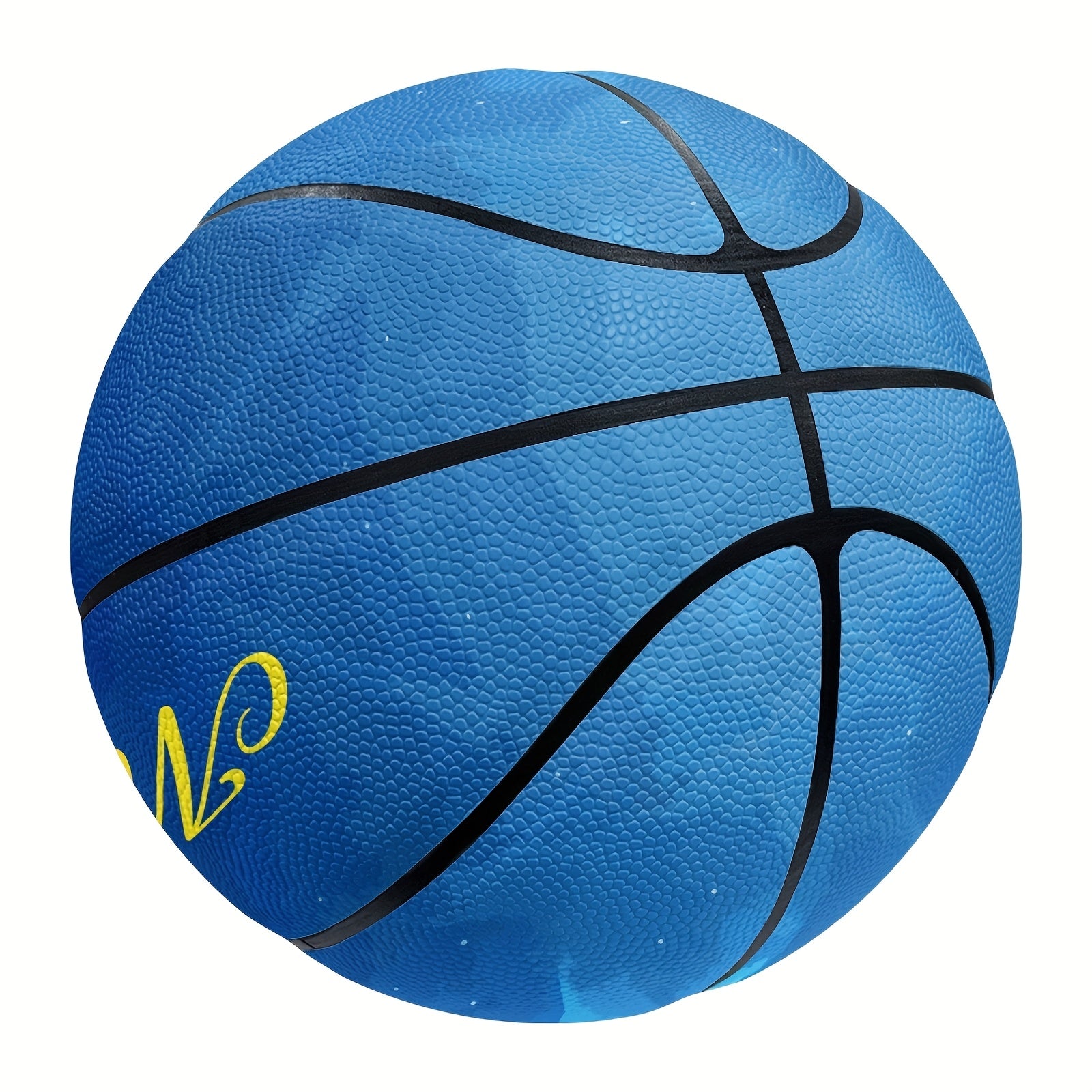 1 Personalized Blue Starry Space Design Basketball - Custom Text, Size 5 or 7, PU Material - Ideal for Valentine's Day, Women's Day, Mother's Day, Independence Day, Easter, Thanksgiving, Christmas, Halloween Gifts, Basketball Decorations