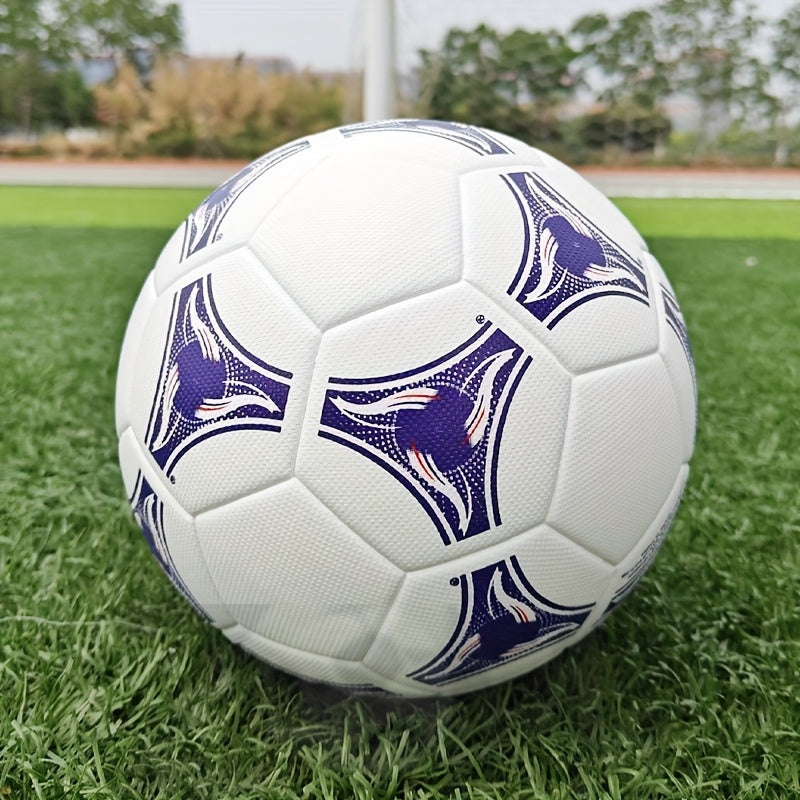 Classic Style No.5 Blue Seamless Hot Bonding Process Adult Competition Training Ball High Elasticity Explosion Proof Wear Resistant