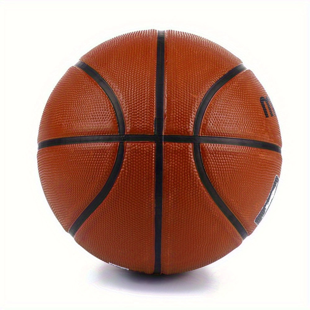 Professional No.7 Basketball - Advanced Anti-Slip Durable Rubber, Indoor\u002FOutdoor Use for Adult Training & Competition, Brown, Basketball Accessories, Competition Ball, Premium Sports Gear, Reliable Game Ball, Sports Ball, Competitive Players