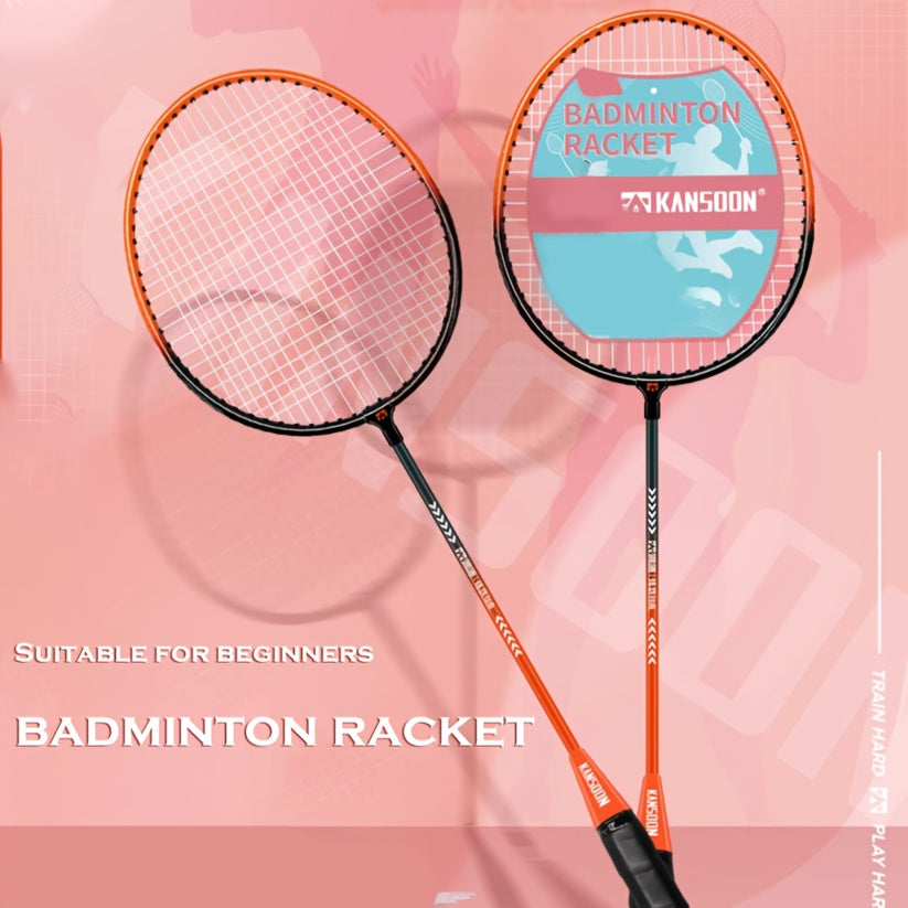 Badminton Racket Set; With 2 Badminton Rackets And 3 Badmintons 1 Racket Bag; For Beginner