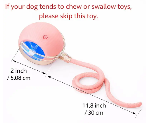 Mizusu Interactive Cat & Dog Teaser Toy with Two Additional Tails, Kitten Rolling Ball Toy, Pet Supplies, Dog & Cat Accessories Cute dog toys