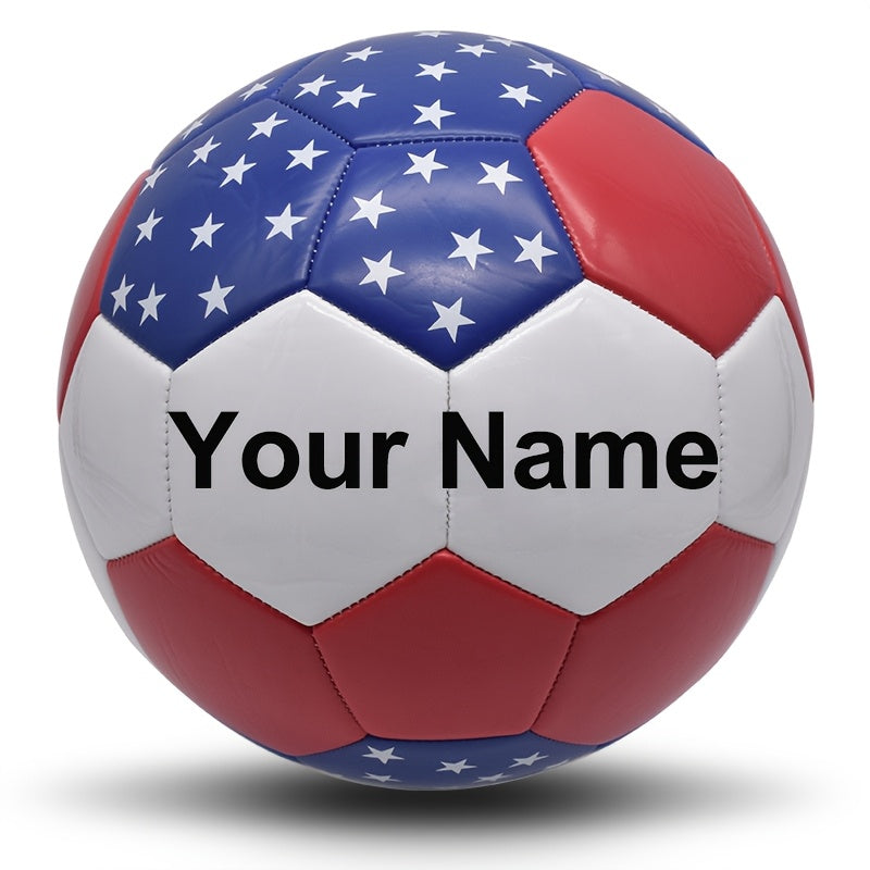 Customizable Size 5 Soccer Ball - Made of Thickened Mirror PU, a Unique Gift That Can Be Personalized with Names And Logos