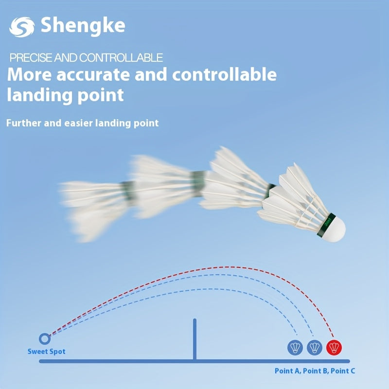 Three-stage Feather Ball - Functional Material Feather Bracket That Rapidly Absorbs Impact Force. Longer Durability, Original Short Feathers, Natural Style, No Drilling Required, Tightly Secured and Less Prone to Shedding. All-weather Indoor\u002Foutdoor