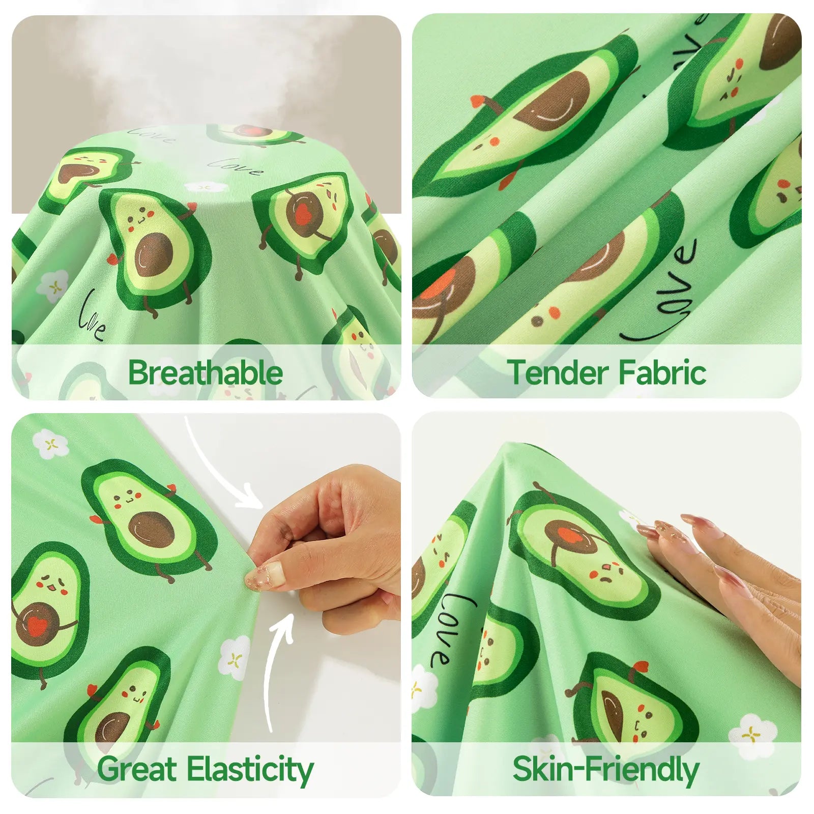 4-Piece Soft Dog & Cat Clothing, Breathable Sleepwear with Playful Avocado, Monkey, Dinosaur Animal Print, Universal-Fit Comfortable Pet Apparel Summervibes Petlovers Costume