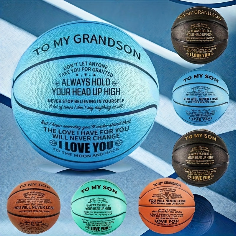 You Will Never Lose Engraved Outdoor Basketball Gift for Grandson | Graduation Back to School Birthday From Grandma Grandpa