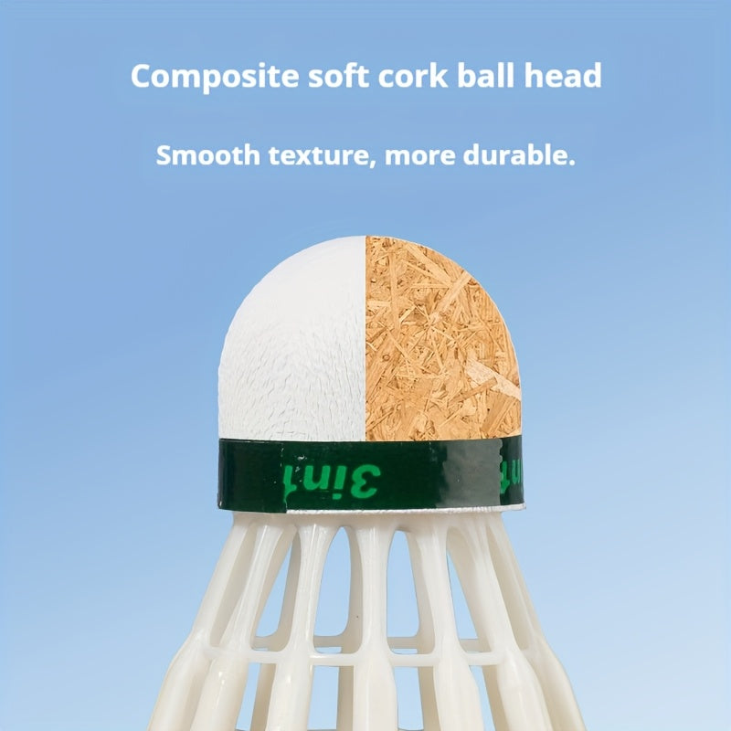 Three-stage Feather Ball - Functional Material Feather Bracket That Rapidly Absorbs Impact Force. Longer Durability, Original Short Feathers, Natural Style, No Drilling Required, Tightly Secured and Less Prone to Shedding. All-weather Indoor\u002Foutdoor