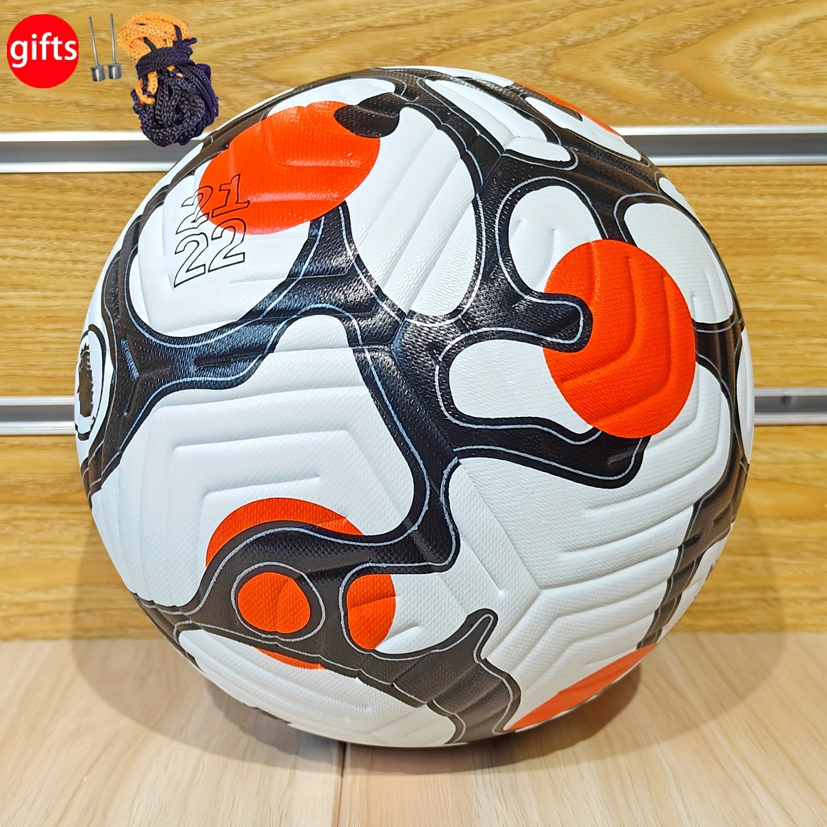 Classic Hot-Adhesive Soccer Ball Made of High-Quality Faux Leather, Featuring Seamless Hot Bonding Technology, High Elasticity, Wear Resistance, Anti-Slip, And Protective, Specifically Designed for Adult Competition And Training, Size 5