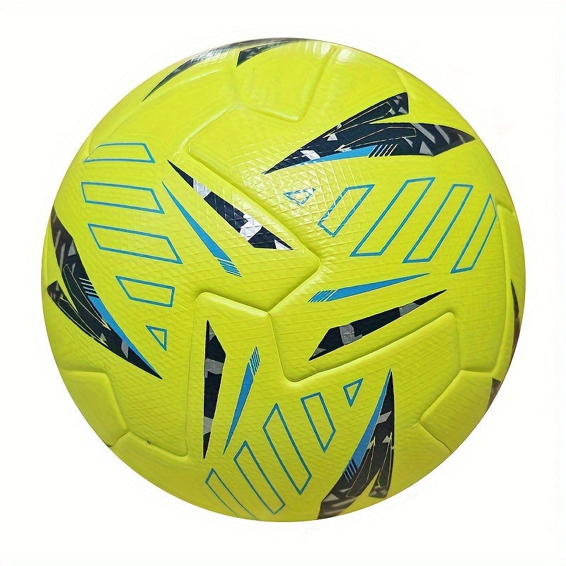 Size 5 Football High-Quality Faux Leather Seamless Heat-Bonded Size 5 Football, Designed for Adult Training And Competition, Featuring High Elasticity, Wear Resistance, Anti-Slip, And Protective Properties, Comes with a Ball Needle And Net