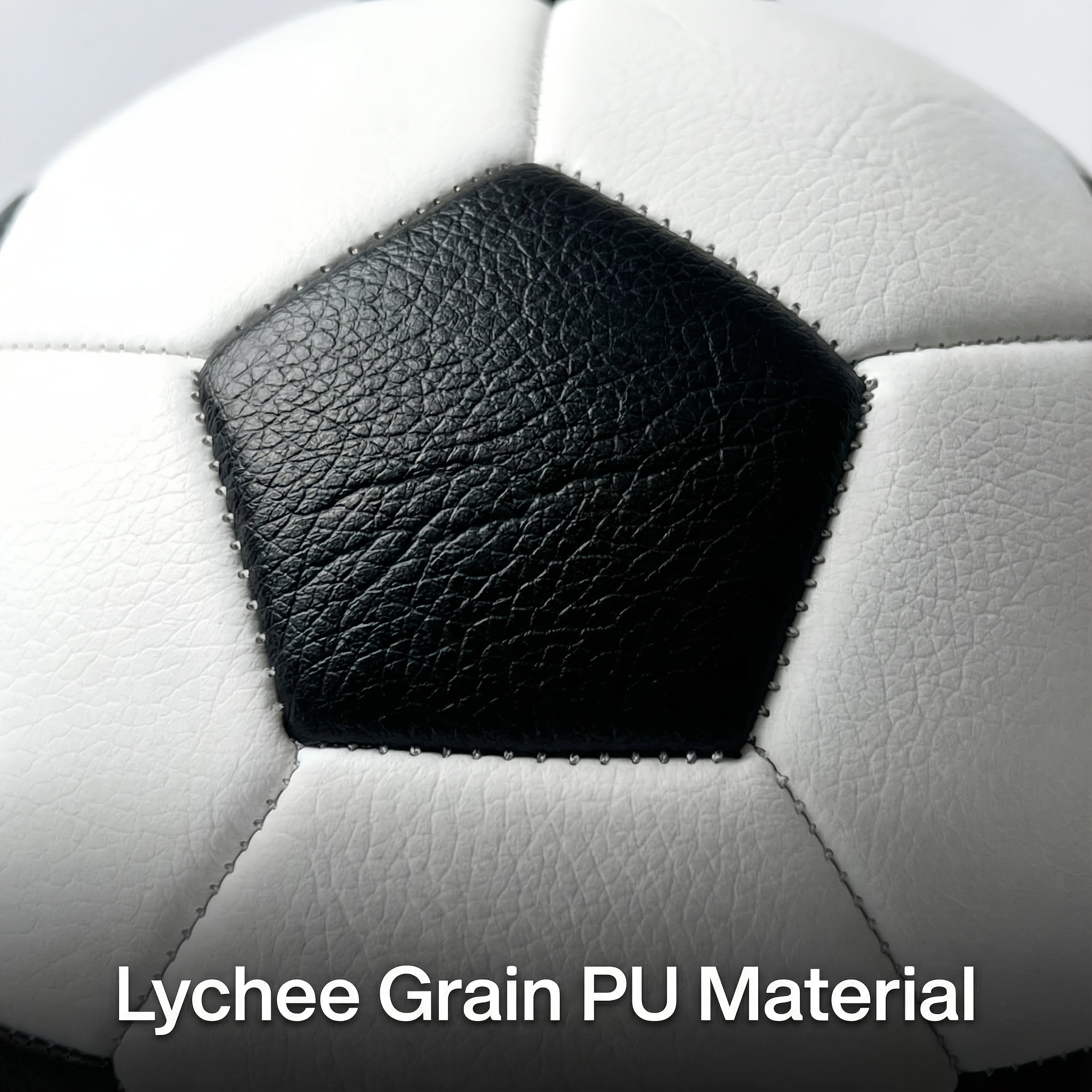 Personalized Soccer Ball Personalized Soccer Ball | Regulation Size 5 | Black And White Lychee Texture Synthetic Faux Leather | Perfect Sports Gift for Athletes And Supporters