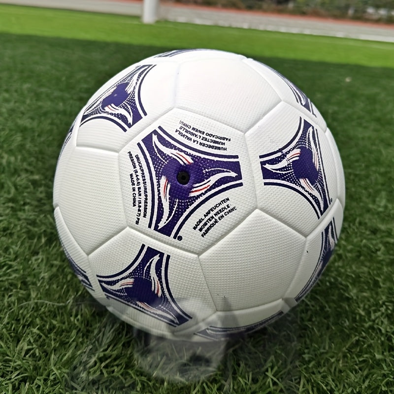 Classic Style No.5 Blue Seamless Hot Bonding Process Adult Competition Training Ball High Elasticity Explosion Proof Wear Resistant